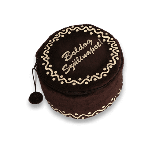 Tortapárna - Csokoládé színnel, magyar felirattal